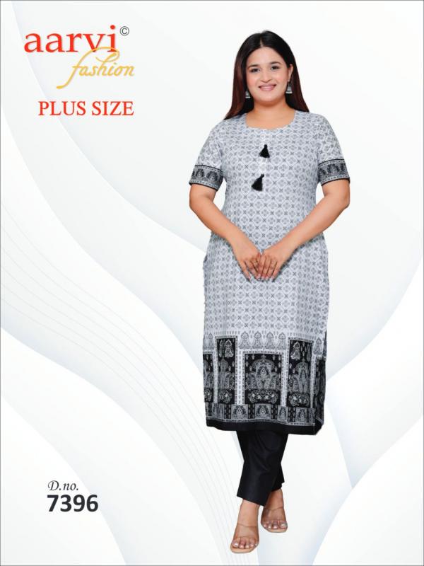 Aarvi Plus Size Vol-4 – Straight Kurtis